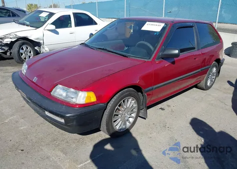 1990 Honda Civic Dx из США, поврежденный, VIN 2HGED6358LH551668